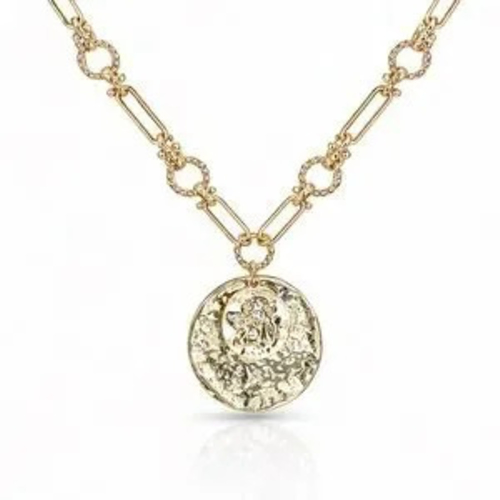 Gold Angel Coin Pendant Necklace ??